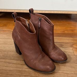 BP Brown Leather Booties size 9